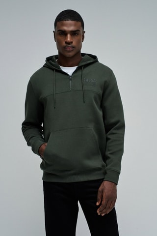 Sweat à capuche - Vert foncé