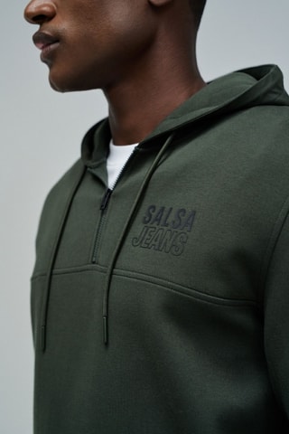 Sweat à capuche - Vert foncé