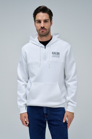 Sweat à capuche - Blanc