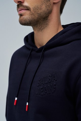 Sweat à capuche - Bleu foncé