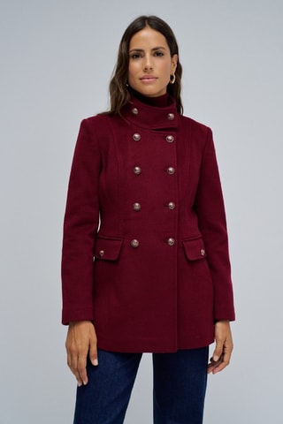 Manteau en laine - Rouge