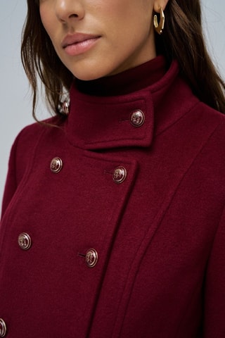 Manteau en laine - Rouge