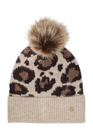 Bonnet à pompon - Beige