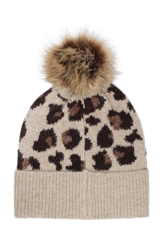 Bonnet à pompon - Beige