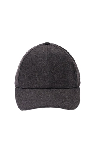 Casquette en laine - Marron foncé