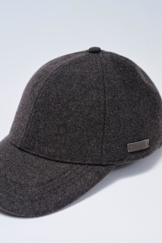 Casquette en laine - Marron foncé