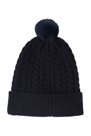 Berretto con pompon - Blu notte - Boss