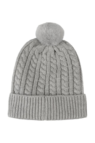 Berretto con pompon - Grigio chiaro melange - Boss