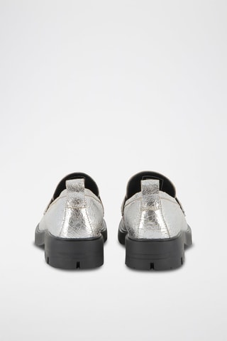 Mocassini in pelle - Argentato - DKNY