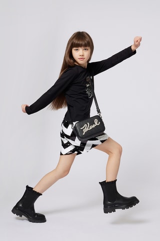 Bottines Chelsea en cuir - Noir - Karl Lagerfeld