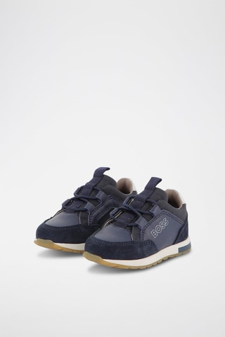 Sneakers in pelle - Navy - Boss