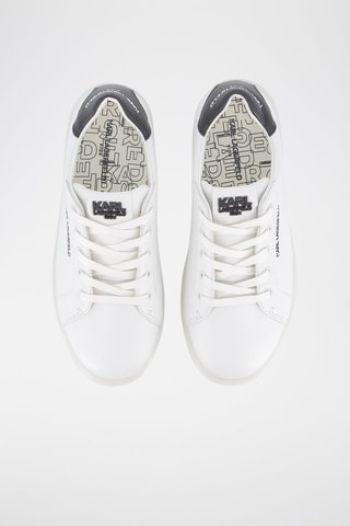 Baskets en cuir nappa - Blanc - Karl Lagerfeld