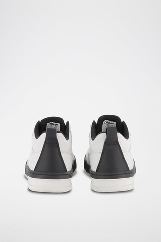 Sneakers alte in pelle - Bianco - DKNY