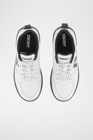 Sneakers alte in pelle - Bianco - DKNY