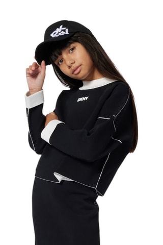 Maglia double face - Nero e bianco - DKNY
