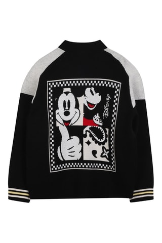Cardigan Topolino Disney - Nero e grigio chiaro melange - Marc Jacobs