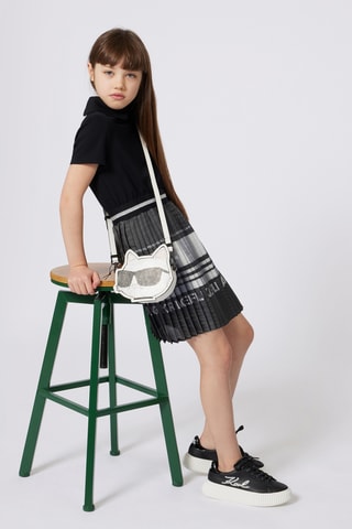 Robe trompe-l'œil - Noir - Karl Lagerfeld