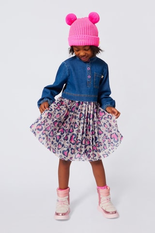 Robe trompe-l'œil - Bleu - Billieblush