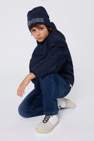 Giubbotto con cappuccio - Navy - Boss