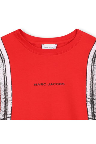 T-shirt trompe-l’œil en coton biologique - Rouge - Marc Jacobs