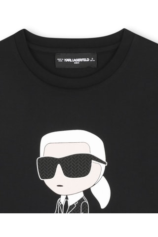 T-shirt en coton biologique - Noir - Karl Lagerfeld