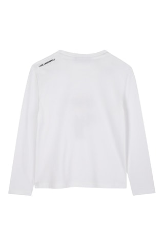 T-shirt en coton biologique - Blanc - Karl Lagerfeld