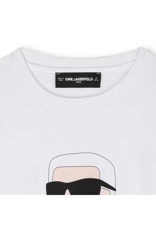 T-shirt en coton biologique - Blanc - Karl Lagerfeld