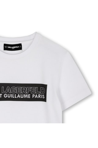 T-shirt en coton biologique - Blanc - Karl Lagerfeld