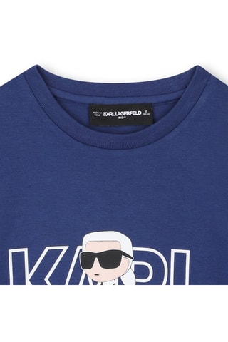 T-shirt en coton biologique - Bleu marine - Karl Lagerfeld