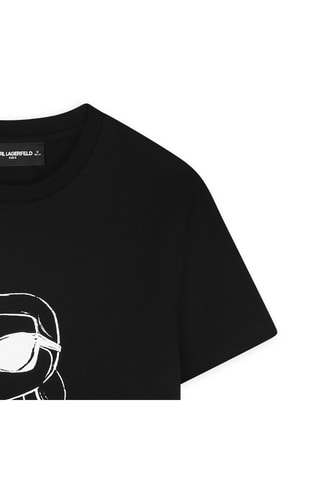 T-shirt en coton biologique - Noir - Karl Lagerfeld