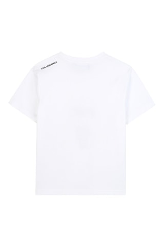 T-shirt en coton biologique - Blanc - Karl Lagerfeld