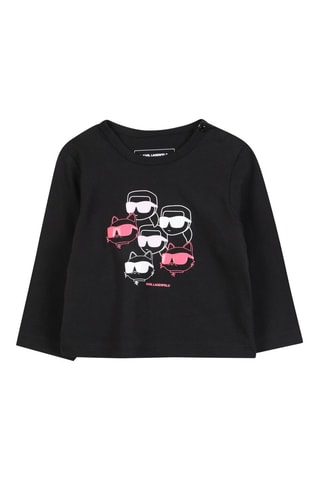 T-shirt in cotone bio - Nero - Karl Lagerfeld