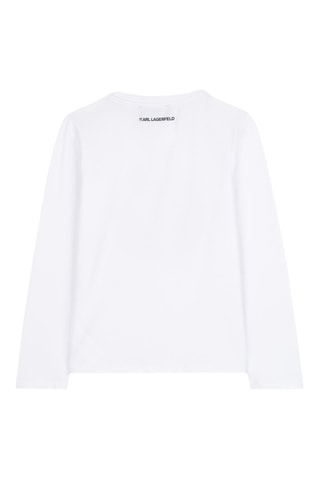 T-shirt en coton biologique - Blanc - Karl Lagerfeld