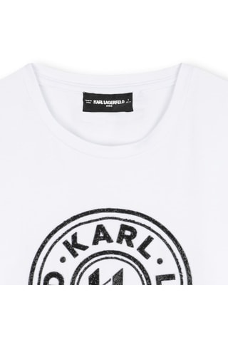 T-shirt en coton biologique - Blanc - Karl Lagerfeld