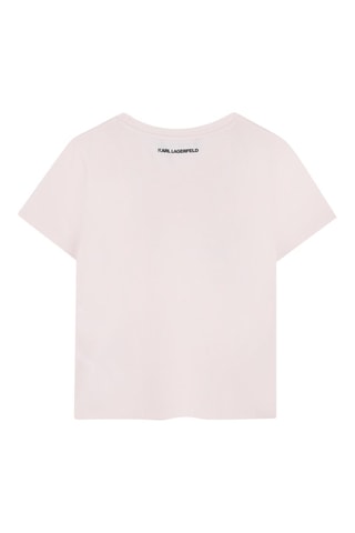 T-shirt en coton biologique - Rose - Karl Lagerfeld