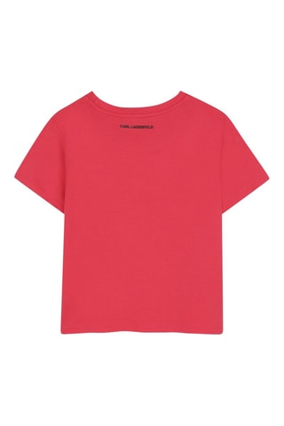 T-shirt en coton biologique - Rouge - Karl Lagerfeld