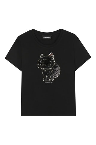 T-shirt en coton biologique - Noir - Karl Lagerfeld