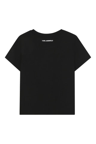 T-shirt en coton biologique - Noir - Karl Lagerfeld