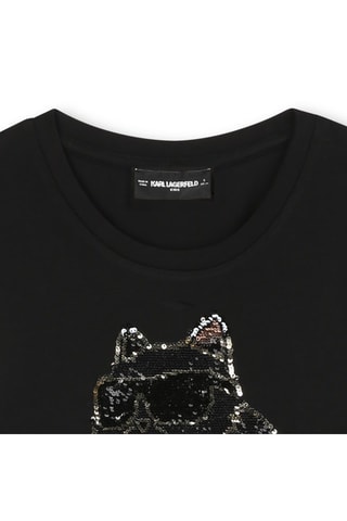 T-shirt en coton biologique - Noir - Karl Lagerfeld