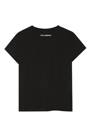 T-shirt en coton biologique - Noir - Karl Lagerfeld