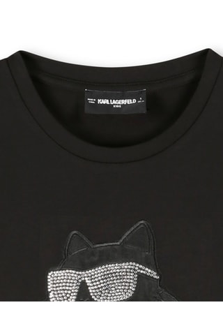 T-shirt en coton biologique - Noir - Karl Lagerfeld