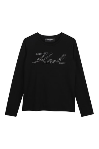 T-shirt en coton biologique - Noir - Karl Lagerfeld