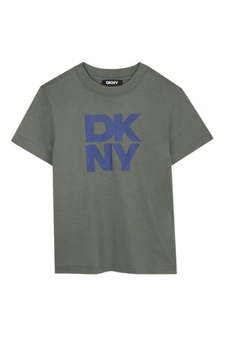 T-shirt en coton biologique - Kaki - DKNY