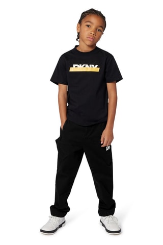 T-shirt en coton biologique - Noir - DKNY