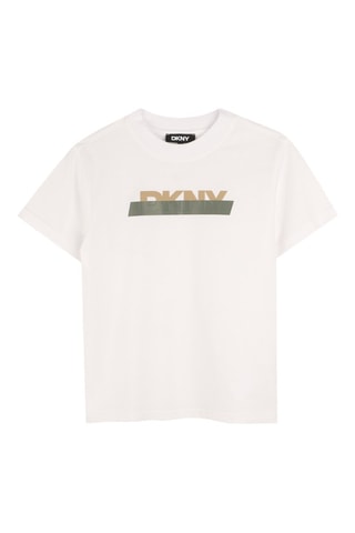 T-shirt en coton biologique - Blanc - DKNY