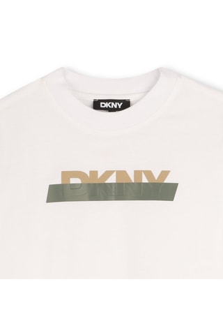 T-shirt en coton biologique - Blanc - DKNY