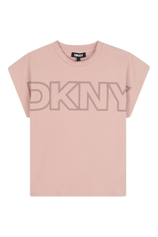 T-shirt en coton biologique - Rose - DKNY