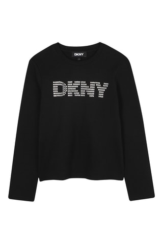 T-shirt en coton biologique - Noir - DKNY