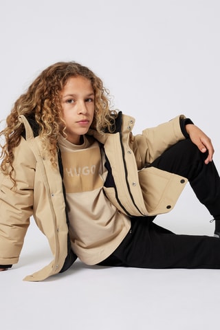 T-shirt en coton biologique - Beige - Hugo