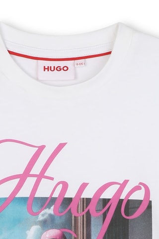 T-shirt en coton biologique - Blanc - Hugo